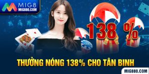 Bạn sẽ nhận được quà tặng là 138% giá trị thẻ nạp